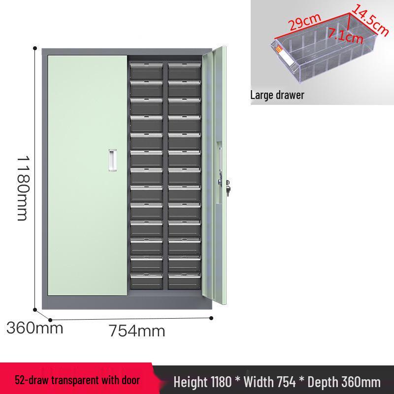 Parts & Screws Storage Cabinet with Iron Sheet Drawers