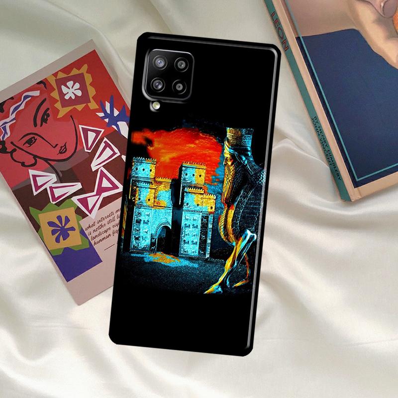 Lamassu Assyrian Winged Lion Case For Samsung Galaxy A33 A13 A36 A56 A23 A52 A32 A12 A54 A34 A14 A16 A26 A53 A15 A35 A55