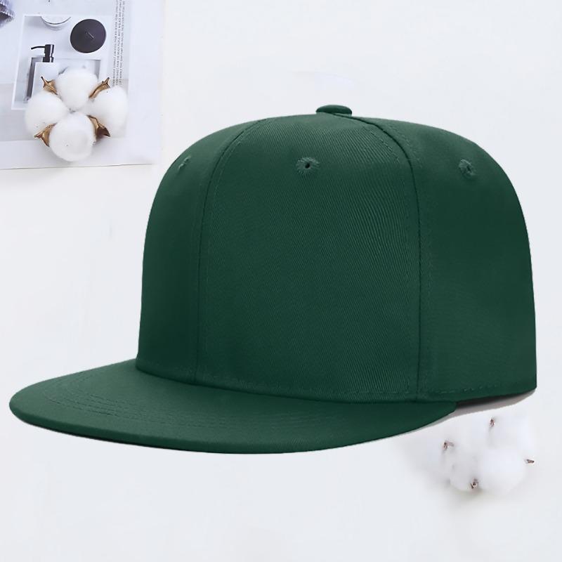 Hip Hop Flat Rim Hat Embroidery Summer Travel Shade Street Dance Flat Rim Hat Men