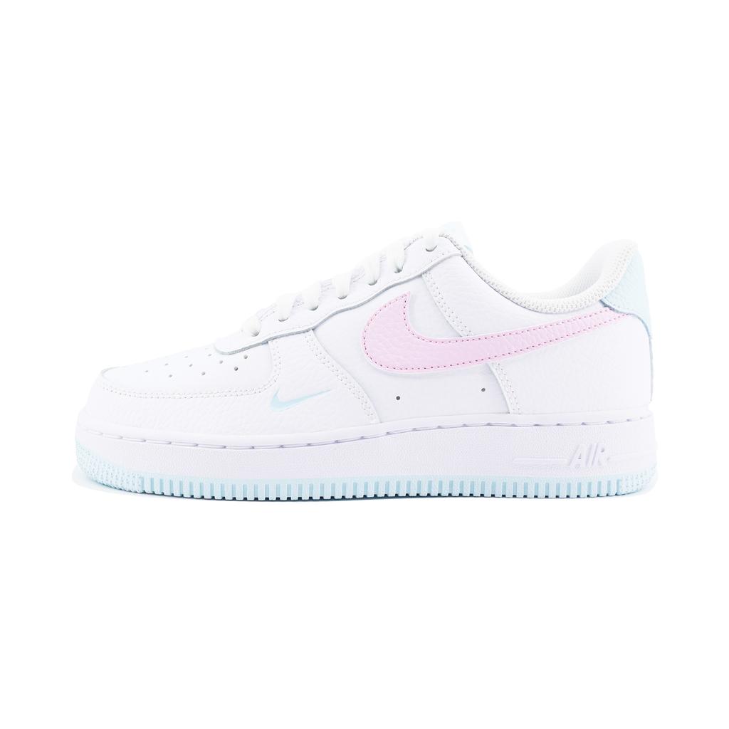 Nike Air Force 1 Refreshing Slip Resistant Abrasion Resistant Low top Skateboard Shoes Women's White Blue IH0640-161(Team448-)