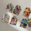 Vintage House Magnet Refrigerator Magnet, Colorful Fairy Tale Town Fridge Magnetic Kitchen Decoration Accessories Artistic Illustration