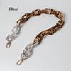 New Fashion Woman Bag Accessory Detachable Part Replacement Chain Leopard Gold Silver Acrylic Strap Women Shoulder Handle Chain