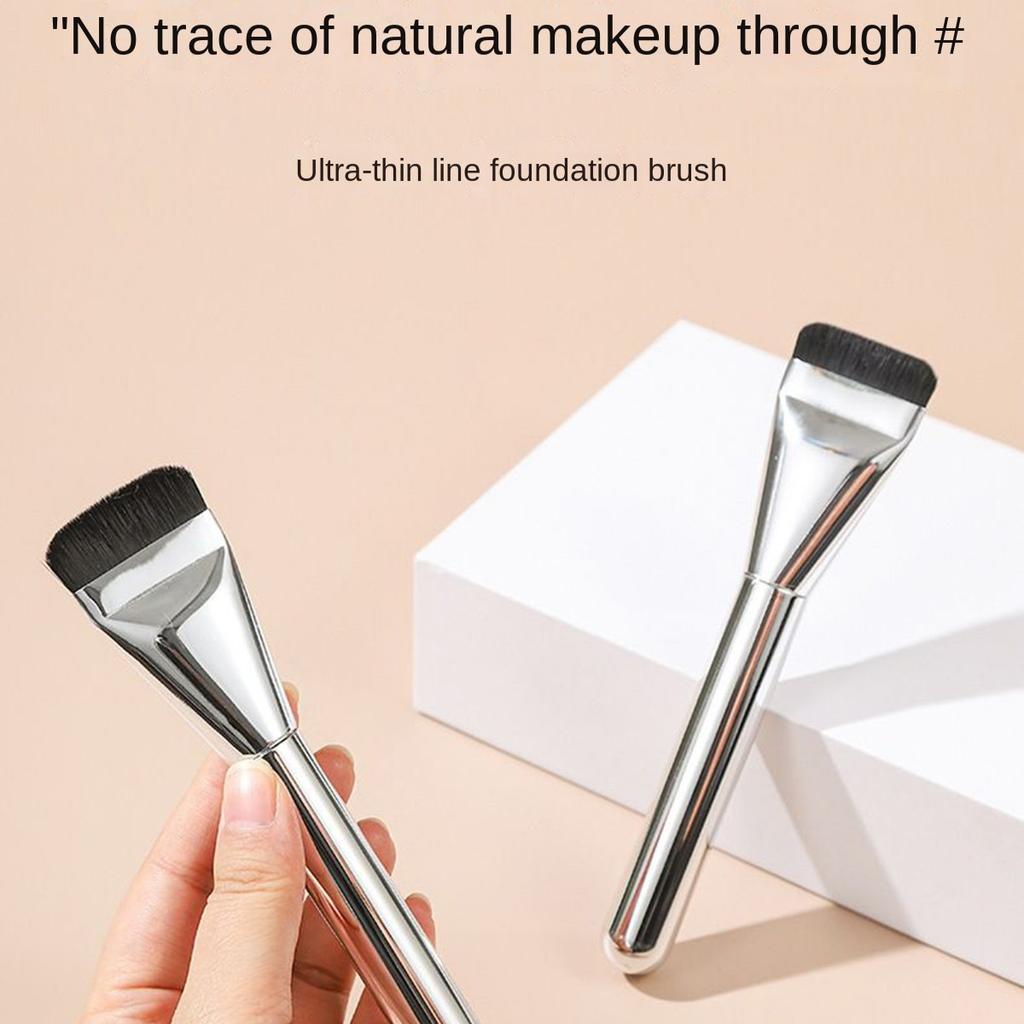 Line Facial Mask Brush No Powder Ultra-thin Flat Head Foundation Brush No Trace Light Base Soft Makeup Brushes Primer Beauty Tool