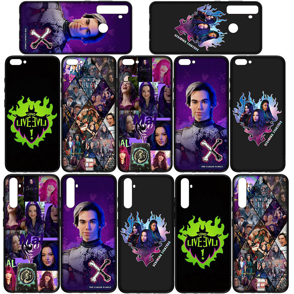 for Samsung Galaxy S24 S23 iPhone 16 15 14 Xiaomi Redmi Note 13 12 11 10 8 Plus 9 Pro Max X XR A16Phone Case Cartoon Descendants OPPO Huawei Cover