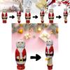 Whimsical Colorful Santa Puppet Beautifully Crafted From Beech Wood For Festive Fun
