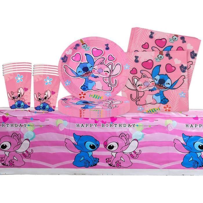 Vaisselle de fête - Lilo Stitch - Ensemble anniversaire - 10 assiettes - 10 gobelets - 20 serviettes