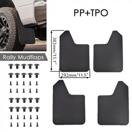 XUKEY 4 Stück Breite Rallye Schmutzfänger Spritzschutz Kotflügel für Ford F150 F-150 F250