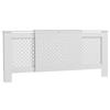 Cubierta de radiador ajustable, diseño contemporáneo, longitud extensible 136-200 x 21,5 x 91,7 cm, blanco