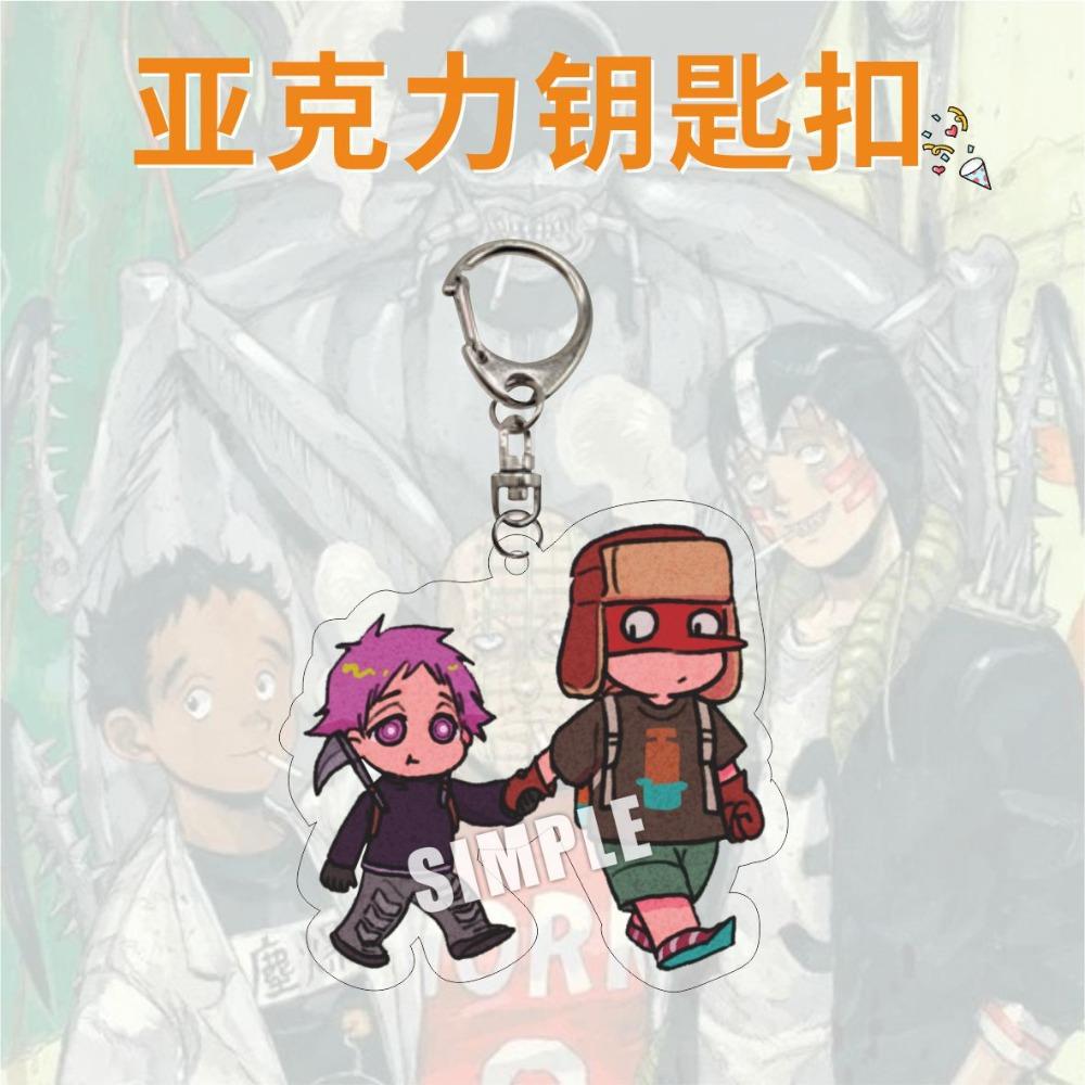 

For Dorohedoro 5cm Acrylic Keychain Kaiman Nikaidou En Shin Noi Anime Peripheral Creativity Backpack Accessories Festival Gift