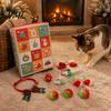 Christmas Cat Activity Set Advent Calendar 2026, 12 Days Toys Countdown Holiday Box for Pets with Interactive Mice, Balls, Plush Toys, Gifts