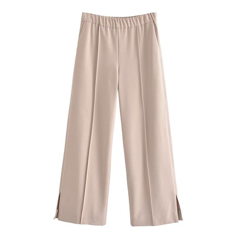 

Fashion Style 2023 Autumn New Women s Thin Stripes Patchwork Sleeveless V-neck Vest High Waist Pants 1478531 704 Pants L