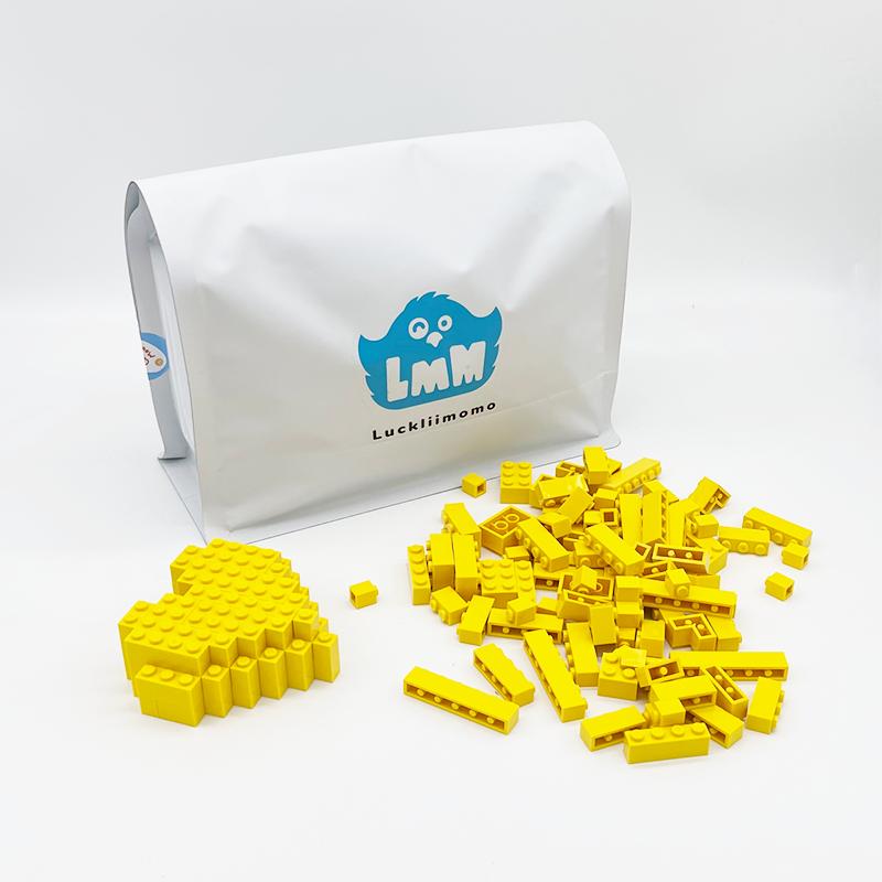 

600-1200 Pieces Building Blocks Basic Bulk Classic Building Bricks MOC DIY Toy Compatible with Majoy Brands 600pcs жовтий