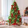 12 Pièces Nœud Papillon Ruban Rouge Pour Arbre de Noël Fêtes Décorations de Noël Ornements Festifs DIY Fournitures de Fête à Domicile Cadeaux