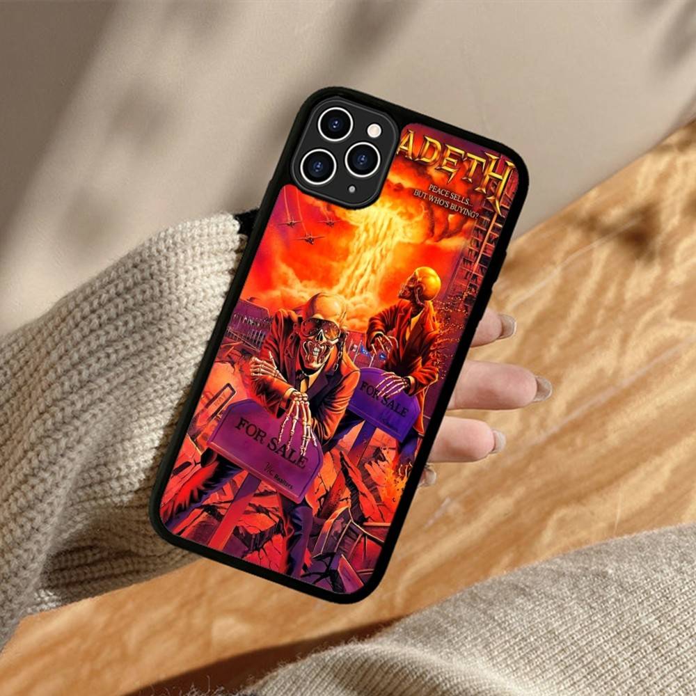 

Music Rock M-Megadeth Phone Case For iPhone 17 16 15 14 13 12 11 Pro Max Plus MiNi 17Air PC+TPU Armor Cover iPhone 14 pro