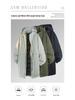 Men's Trendy Plus Size Mid-Length Cotton Windbreaker Jacket - Warm and Fashionable 2026 Edition