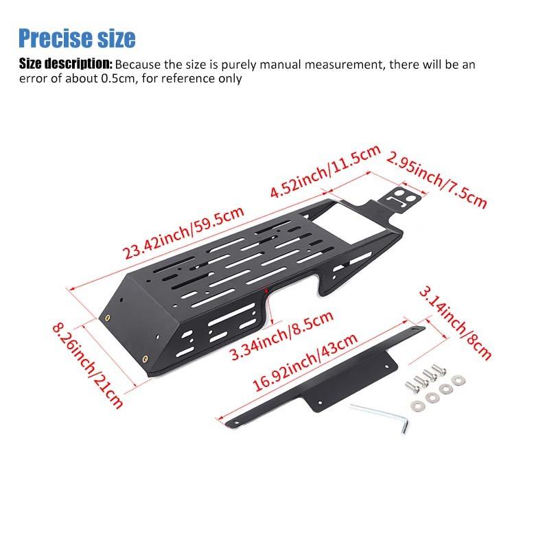 Top Roof Rack Luggage Storage Carrier Shelf For Suzuki Jimny 2019 Up 4-Door Version Interior Accessories ( Aluminium Alloy)