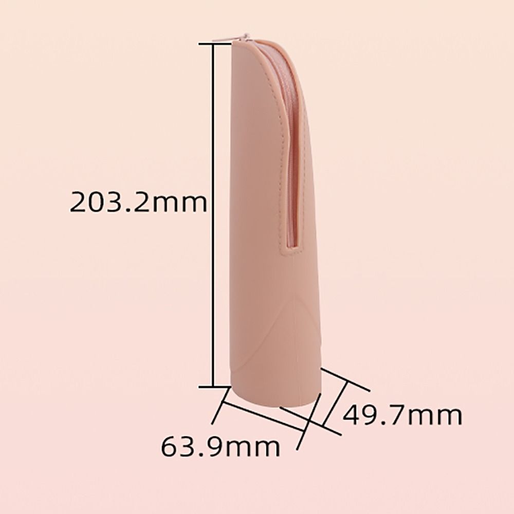 1pc with Zipper Brush Bag Case Silicone Cosmetic Brush Bag Special Design Brush Holder Women Beauty