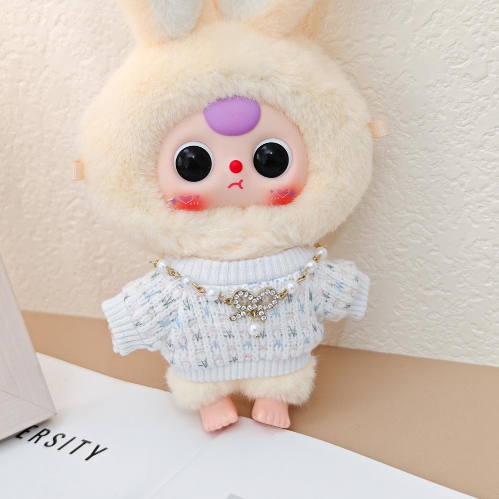 Macaron Little Rabbit Doll Clothes: Cute Pendant, Outfit for 3-Year-Old, Blind Box Edition