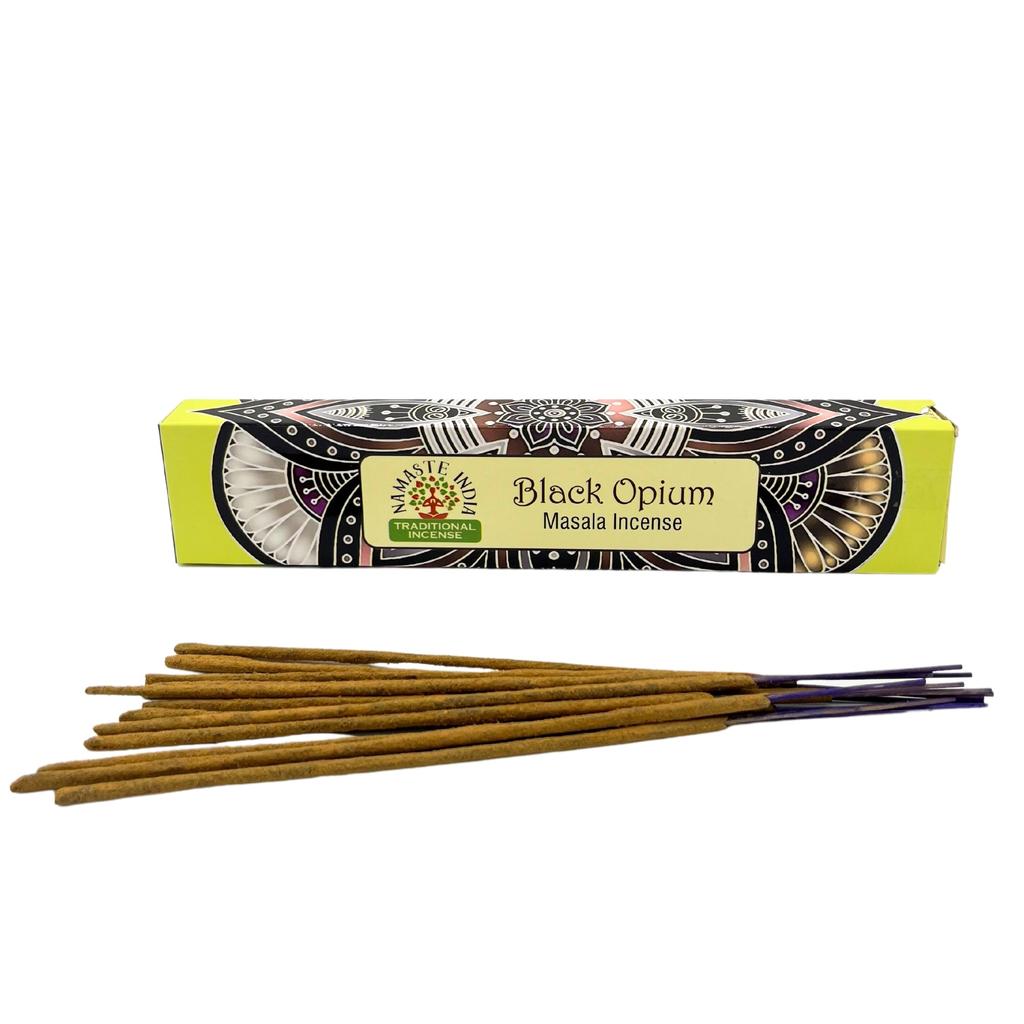 Black Opium Incense Sticks Masala Namaste