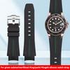 Для серій Ro-lex Water Ghost King Yacht Master Вигнутий кінець Силіконова гумова ремінець для годинника Водонепроникний Спортивний браслет 20 мм 21 мм