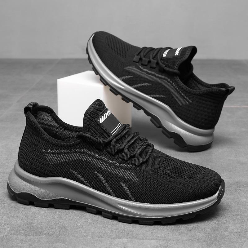 Summer Breathable Mesh Casual Sports Shoes Men's Soft-soled Middle-aged and Elderly Shoes Dad Shoes Walking Shoes 2025