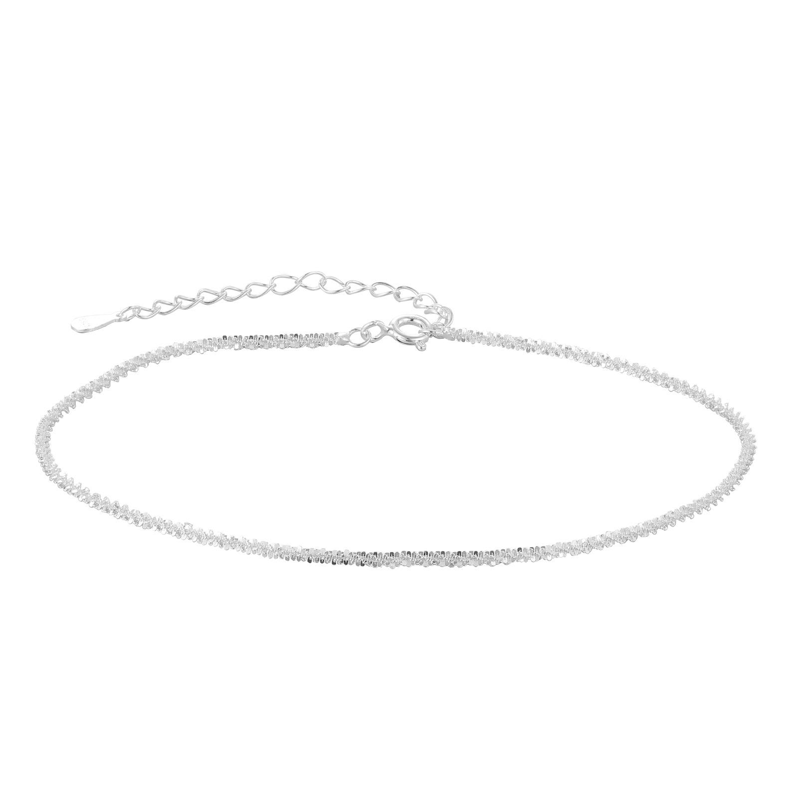 

Серебряный браслет на ногу S925 с цыганской звездой, женский, простой, вегетарианский, с цепочкой из цветка и овощей, легкий, роскошный, сверкающий, ювелирное украшение для ног, серебряные украшения 925 silver серебряный