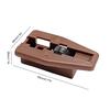1Set Plastic Metal Drawer Guide Slide Accessory Universal Brown Drawer Track Slide Kit with Roller Drawer Slide Replacement Part