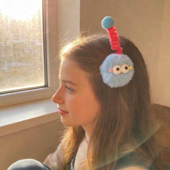 1/2/5 st Hårnål Svart Stor Ögonklämma Tecknad Plyschdocka Hårnål Ljus Färg Hårstylingverktyg Håraccessoarer