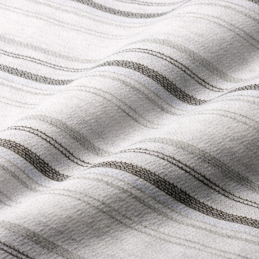 polo shirt with textured made in for men [UNITED] Short-sleeved border, Japan, (LL, off-white)