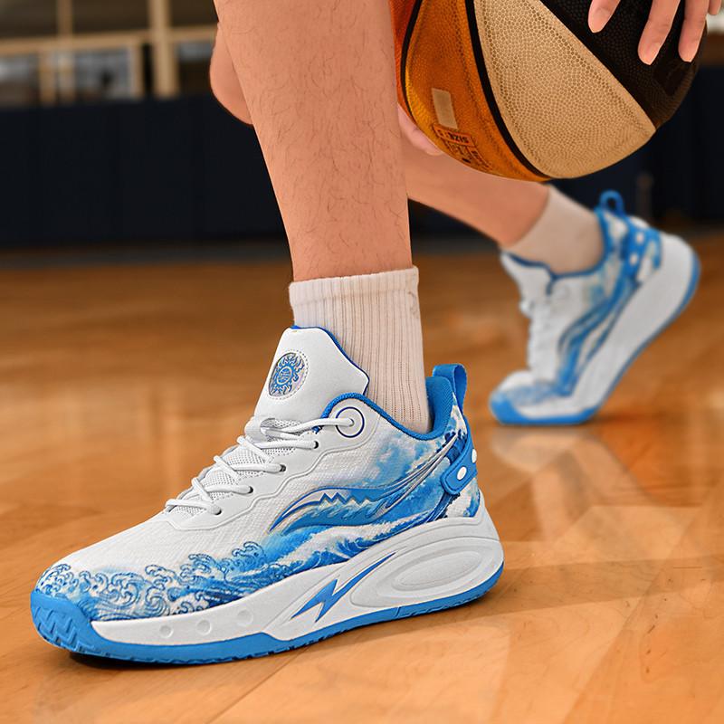 2025 Sommer neue Schnür-Basketballschuhe Herren Außenhandel Herrenschuhe trendige Herren-Sportschuhe rot große Größe Laufschuhe