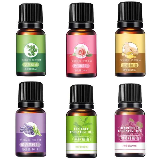 3 Boxes 10ML Compound Essential Oil Rose Ginger Extract Body Massage Quick Absorption Healthy Soothe Nourish Skin Oil Control Shrink Pore Beauty