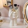 Abstract Facial Styling Makeup Brush Holder Decoration Dressing Table Storage Box Makeup Brush Cup For Lipstick Storage