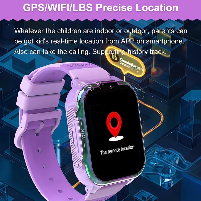 2026 NOVÉ Dětské chytré hodinky GPS 4G Sledování Video hovor Kamera SOS Voděodolný Displej Poloha LBS Tracker Chytré hodinky pro IOS Android