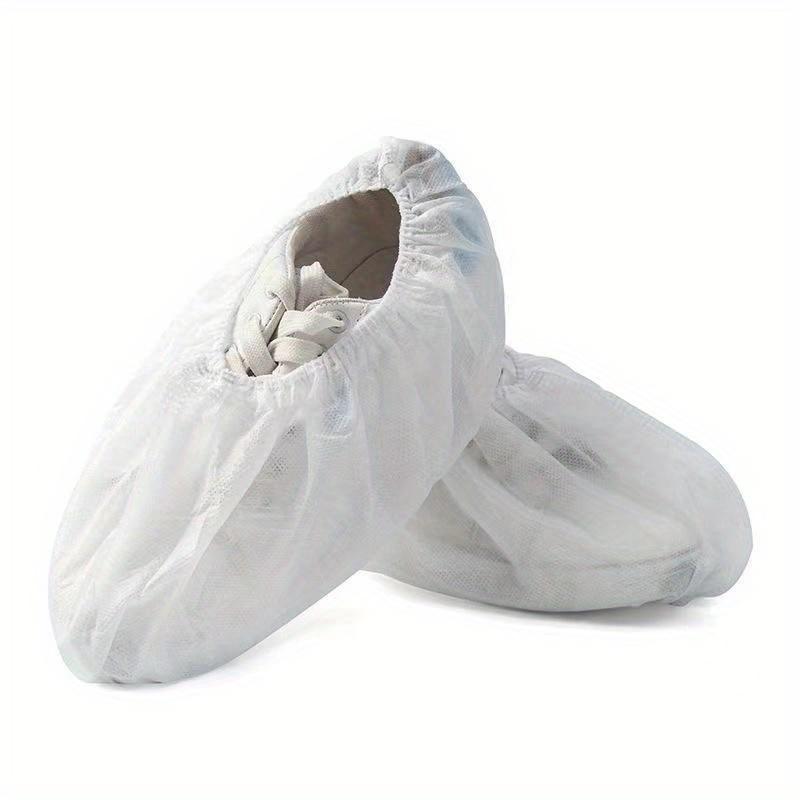 100Pcs Disposable Shoe Covers Boot Non-Slip Large Foot Booties for Indoors Contractors Floor Carpet Shoe Coverings Protectors