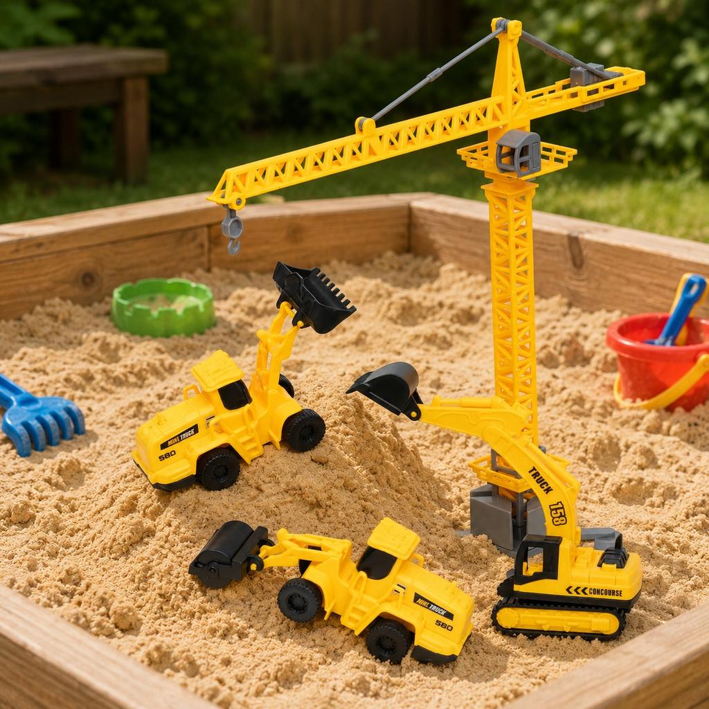 [PACZB] Kinetic Sand Suitcase Sandbox Construction Machinery Z3387