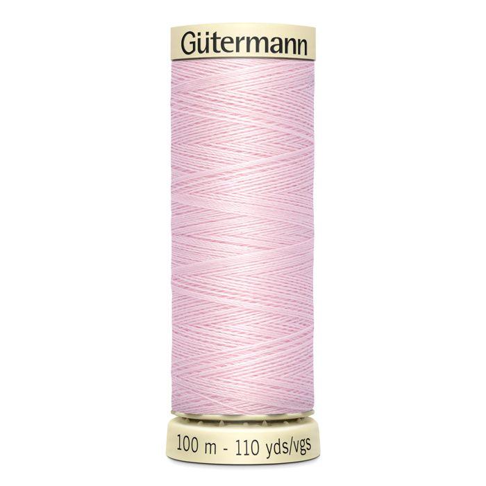 Lot de 5 bobines 100m Fil 100% polyester Gutermann Ref 788988 - Att 372 - rose ballerine