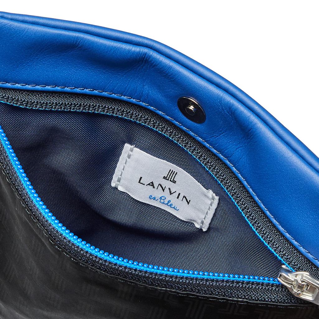 Lanvin en Bleu Herren Umhängetasche Indu, Blau, 532101