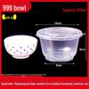 Round Disposable Plastic Bowl with Lid for Fresh-Keeping