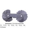 Radius Gauge Template R1-6.5, 7-14.5, 15-25, 26-80 Arc Measuring Tool.