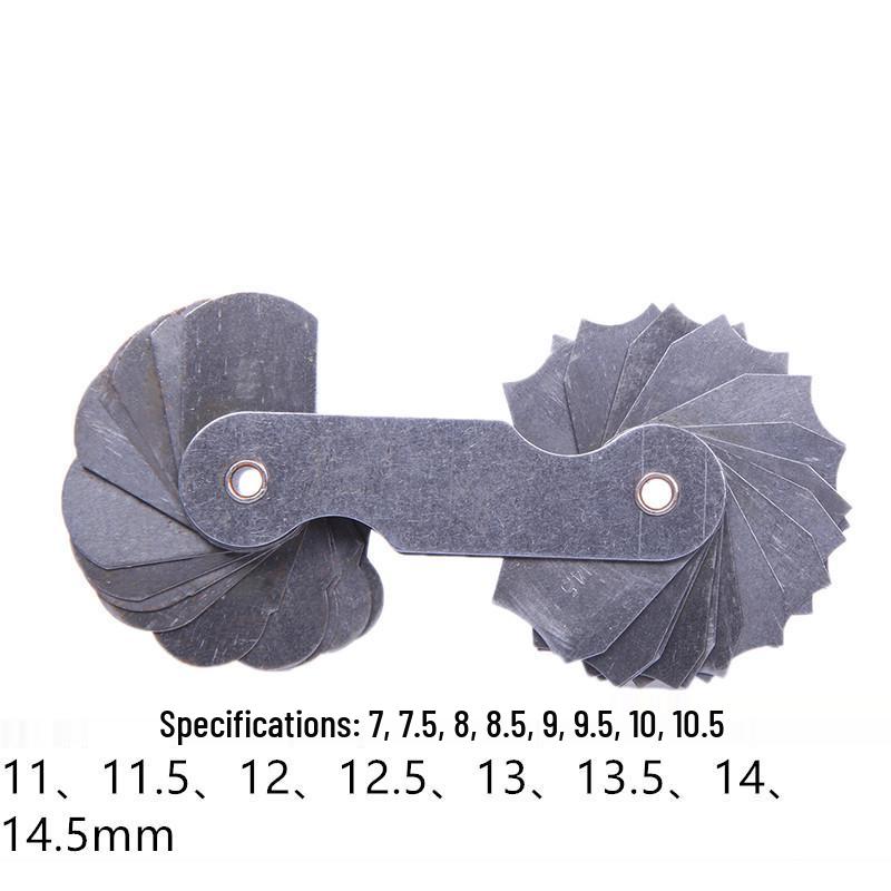 Radius Gauge Template R1-6.5, 7-14.5, 15-25, 26-80 Arc Measuring Tool.