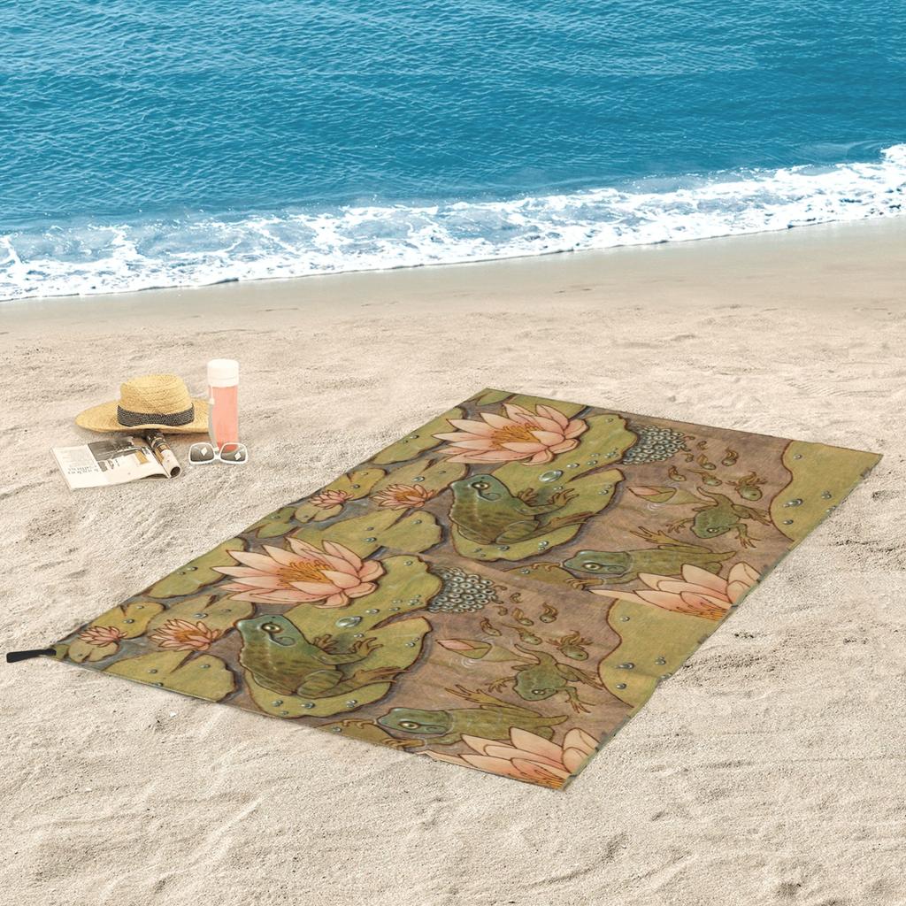 Metamorphosis Frog Beach Towel Soft Microfiber Quick Dry Absorbent Quick Towels For Bath