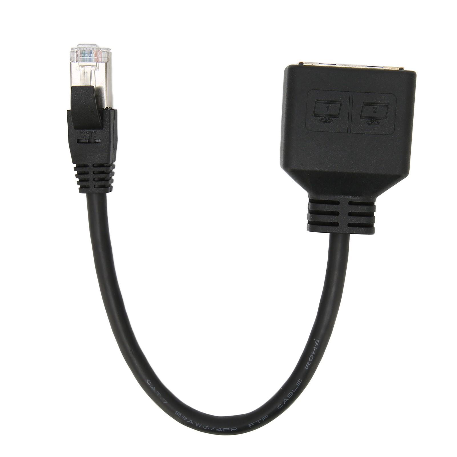 

Кабель-адаптер Ethernet RJ45 Подовжувач 1 до 2 портів Відмінне з єднання Передача Сплітер