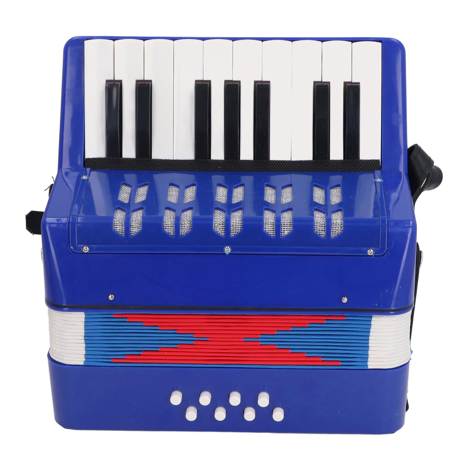 

Детский аккордеон, музыкальный инструмент, 17 клавиш, 8 басов, обучающая игрушка для детей синий