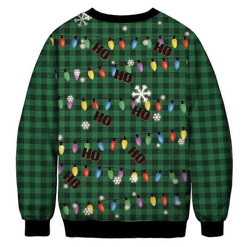 Mens/Womens Ugly Christmas Sweatshirt 3D Unique Hilarious Graphic Pullover Shirt