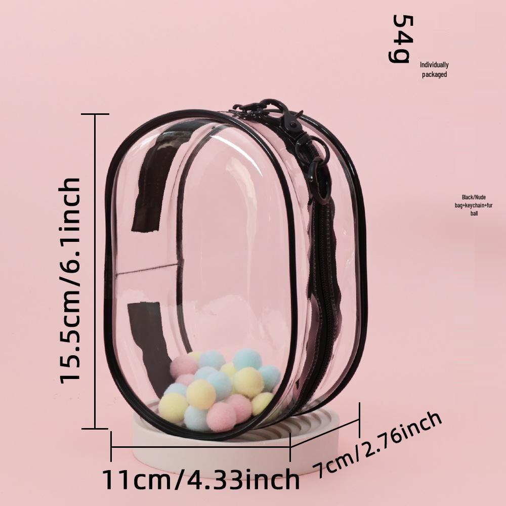 

15см Хлопковая Кукла Ита-Бэг с Двойной Молнией и Прозрачным Окном для Ношения Фигурки