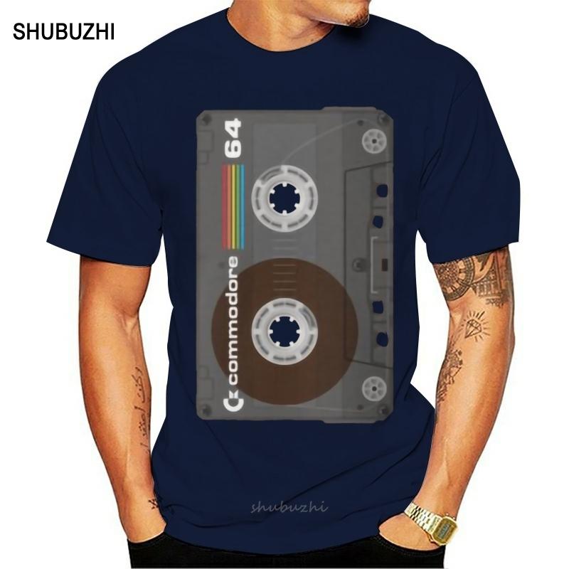 Fashion Cool Men T shirt Women Funny tshirt Commodore 64 Cassette Tape Customized Printed TShirt S