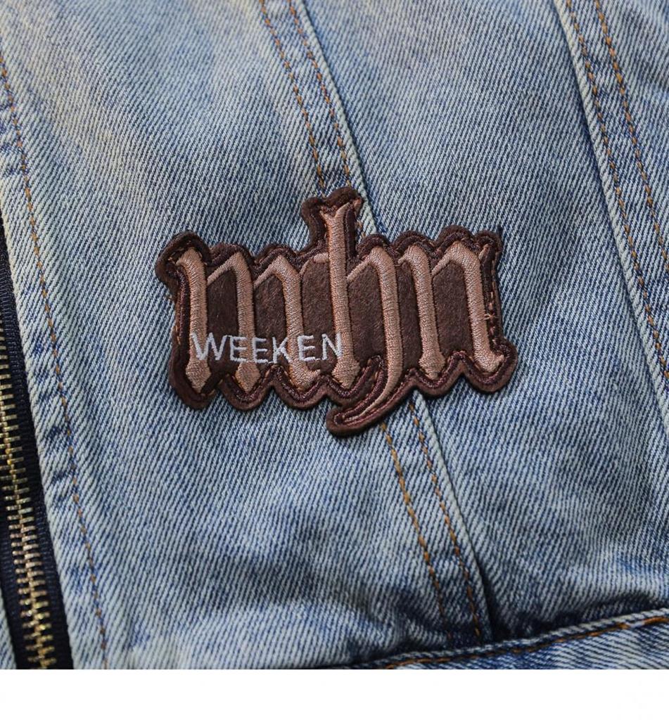 American High Street Vintage Denim Jacket - Unisex, Washed & Distressed, Autumn Trendy, Loose Fit, Casual Motorcycle Style