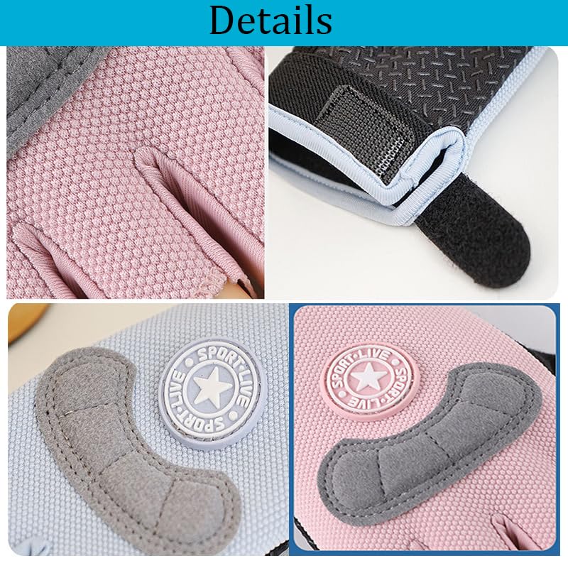 Kids Sport Gloves Breathable Anti-slip Scooter Tennis Gloves Fingerless Boys Girls Outdoor Sport Riding Skateboard Gloves