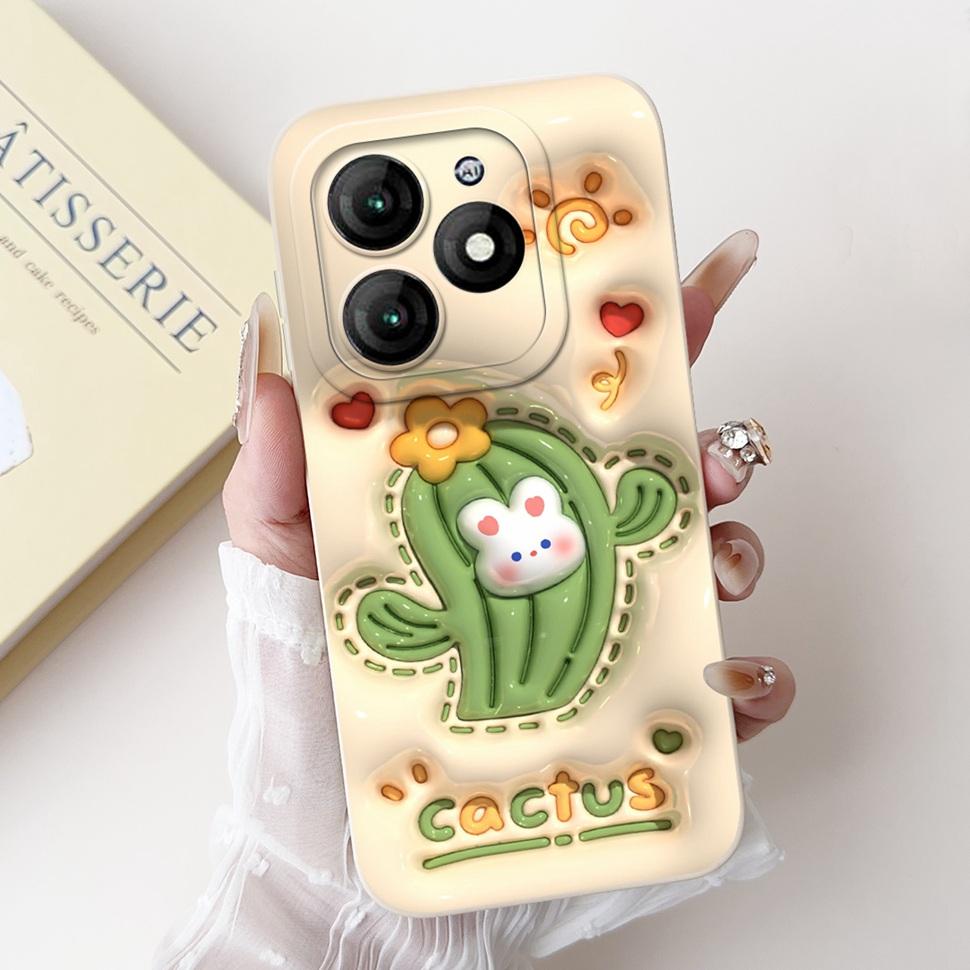 For Itel A70 A665L Case Soft Silicone Fashion Rabbit Phone Cover For Itel A 70 A70 Fundas ItelA70 Casing Shockproof Cover