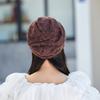 Breathable Crochet Brimless Hat for Spring and Autumn Comfortable Polyester Fabric Skull Hat for Women Daily Outfit